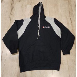 Pepsi Max NFL Football Superbowl Sweatshirt Hoodie Mens Size Large Black/Grey